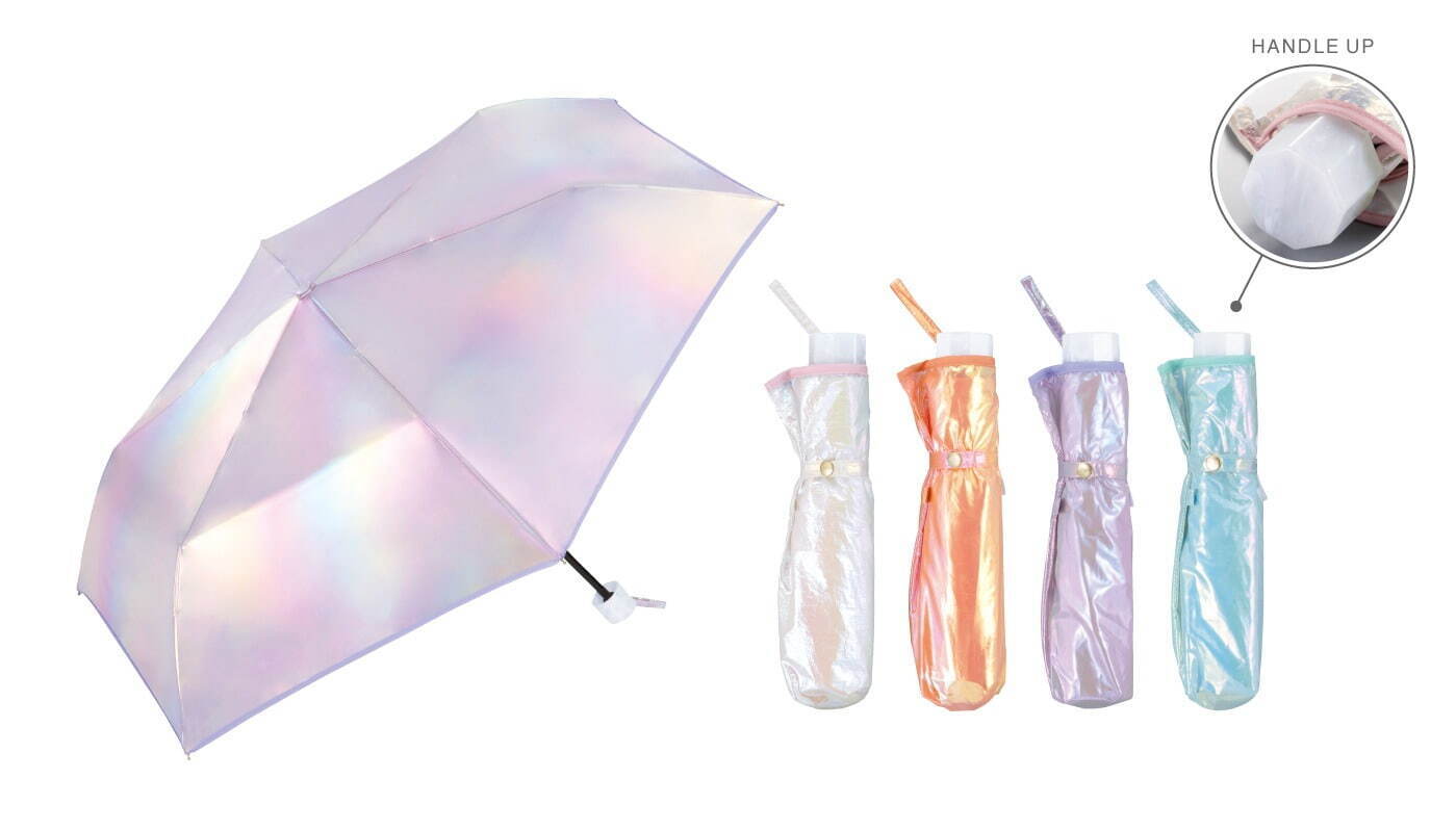 Wpc.“パールのように輝く”新作雨傘、ロマンティックな光沢生地＆大理石
