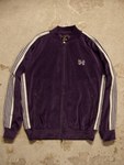 NEEDLES "Rib Collar Track Jacket - Velour" 3