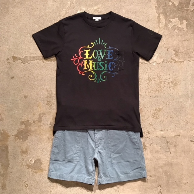 EG×SUNRISE MARKET別注T-Shirt"LOVE&MUSIC/Dk.Navy" - 画像2枚目