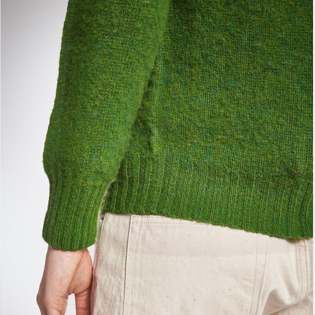 YMC / Seam Free Crew Knit Green - 画像4枚目