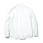 soe / COTTON TYPEWRITER BANDCOLLAR ZIP SHIRT  White 2