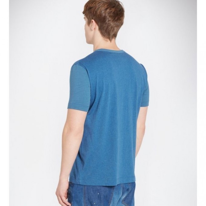 YMC / Contrast Sleeve Pocket Tee (Blue) - 画像3枚目