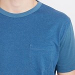 YMC / Contrast Sleeve Pocket Tee (Blue) 4