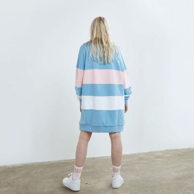 LAZY OAF / BLUE PANEL LAZY SWEATSHIRT - 画像3枚目