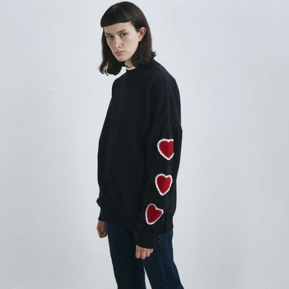 LAZY OAF / HEART SLEEVE SWEATSHIRT - 画像3枚目