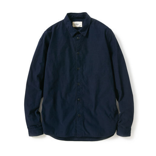 Folk / BABY CORD SHIRT NAVY - 画像1枚目