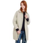 YMC / Neoprene Wool Coat (off-white) 2