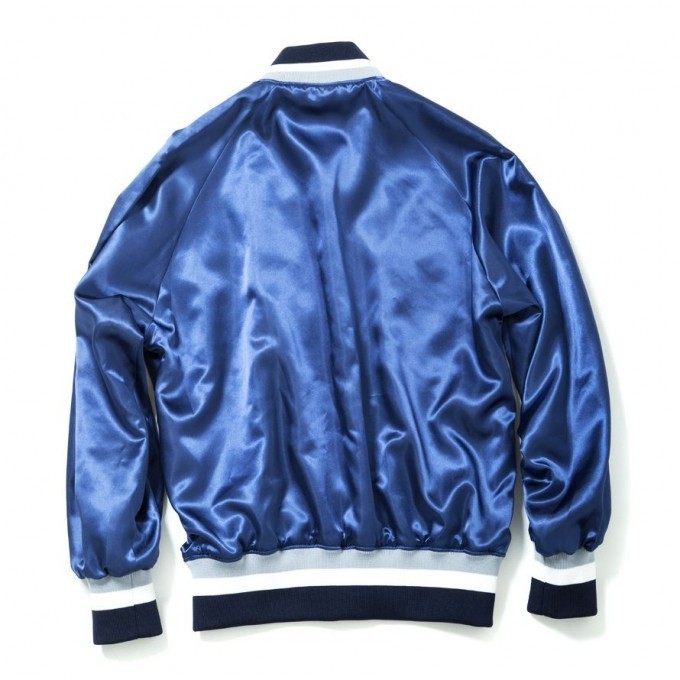 soe / SATIN TEAM JACKET Navy - アQのアイテム - ファッションプレス