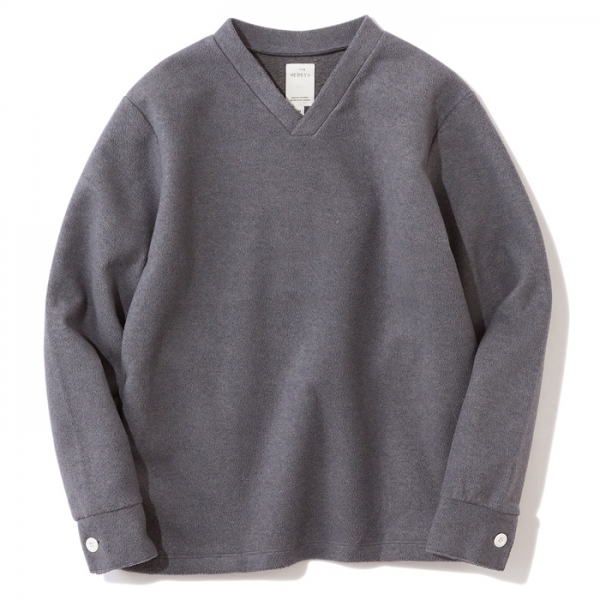 THE NERDYS / FLEECE bonding shirt Gray 1