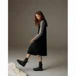 YMC / Pleat Wool Dress (black) 4