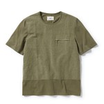 COMBINATION TEE　MILITARY GREEN / Folk 1