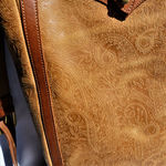 Paisley embossing COWLEATHER TOTE BAG 4