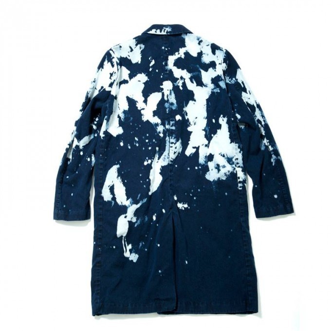 soe Bleach Denim Work Coat "THENEWART" - 画像2枚目