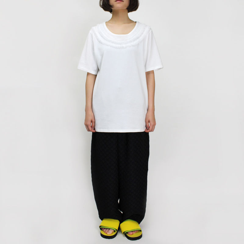 NECK LACE T-SHIRTS / 11 WHITE - 画像3枚目