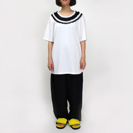 NECK LACE T-SHIRTS / 99 BLACK - 画像3枚目