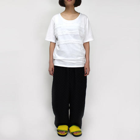 BORDER LACE T-SHIRTS / 11 WHITE - 画像3枚目