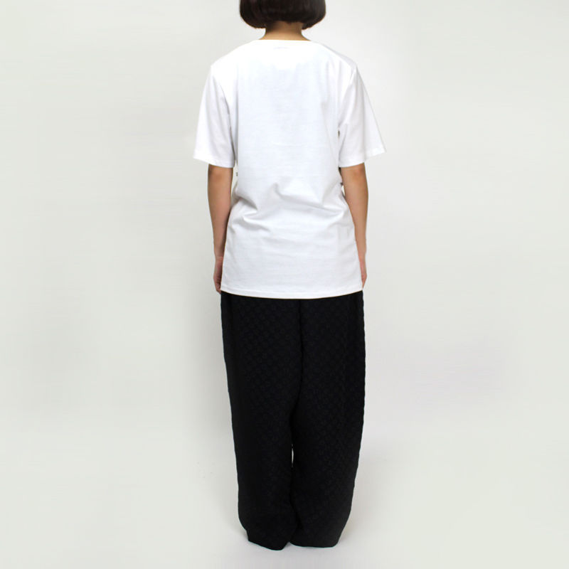 BORDER LACE T-SHIRTS / 99 BLACK - 画像5枚目