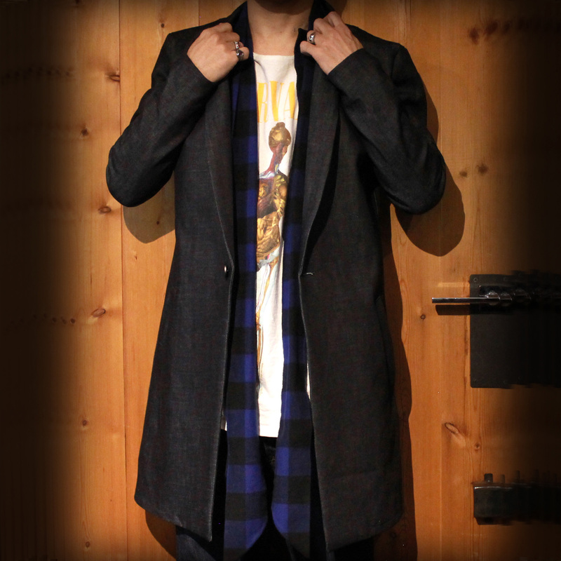 NICK NEEDLES “DENIM COAT” BLUE&BLACK - 画像3枚目