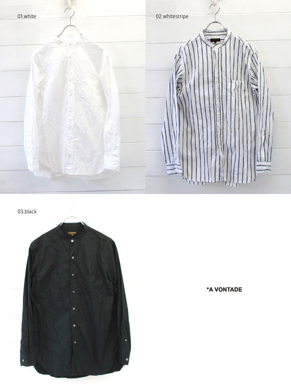 A VONTADE (アボンタージ)Banded Collar Shirts - 画像2枚目