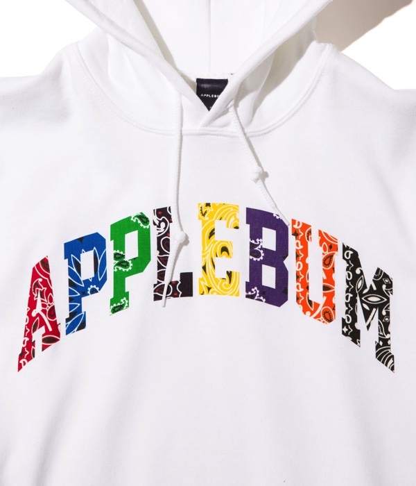 APPLEBUM Bandanna Logo Sweat Parka [White] - 画像2枚目