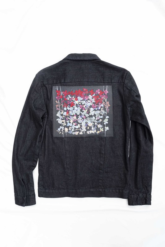 2019AW denim blouson(flower print) / ind - 画像1枚目