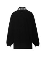 GOTHIC LOGO ZIP TURTLENECK 2