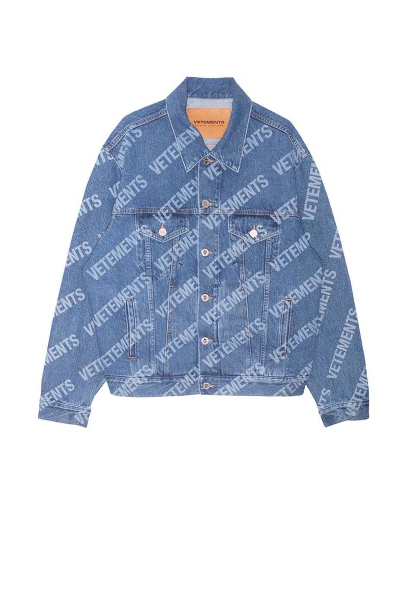 ALL-OVER LOGO DENIM JACKET 1