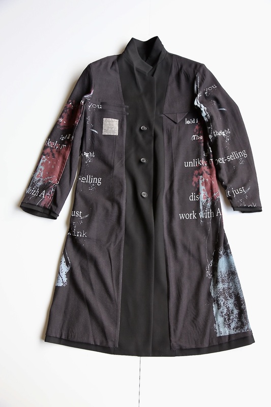 Yohji Yamamoto pour Homme ITEM：K-メッセージ刺繍ジャケット発売 