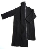 Yohji Yamamoto アンバランスファスナーロングニットカーディガン発売 2