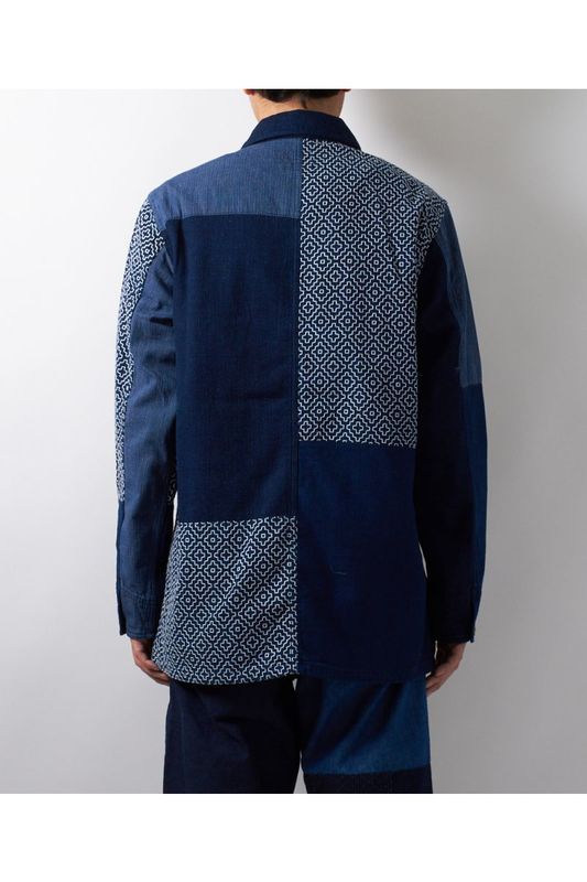 FDMTL ファンダメンタル / BORO PATCHWORK COVERALL JACKET RINSE発売 - 画像4枚目