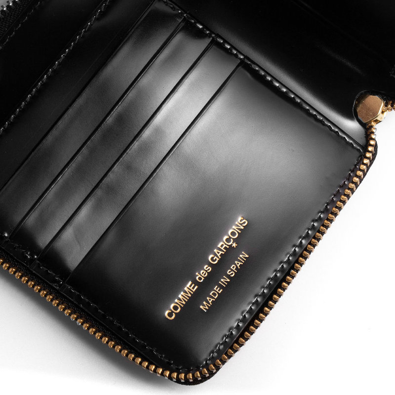 Wallet COMME des GARCONS 二つ折りZIP財布ブラックレインボー(SA2100BR)発売 - 画像5枚目