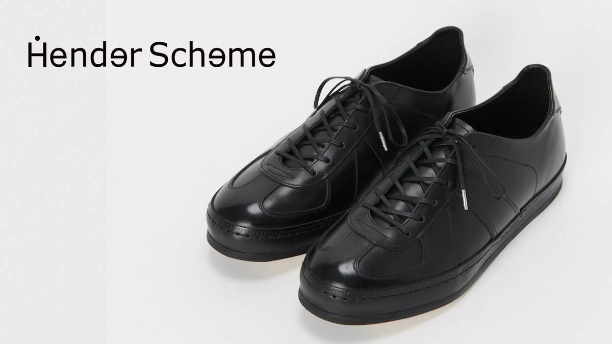 Hender Scheme german dress trainer(mj-s-gdt')black発売 1