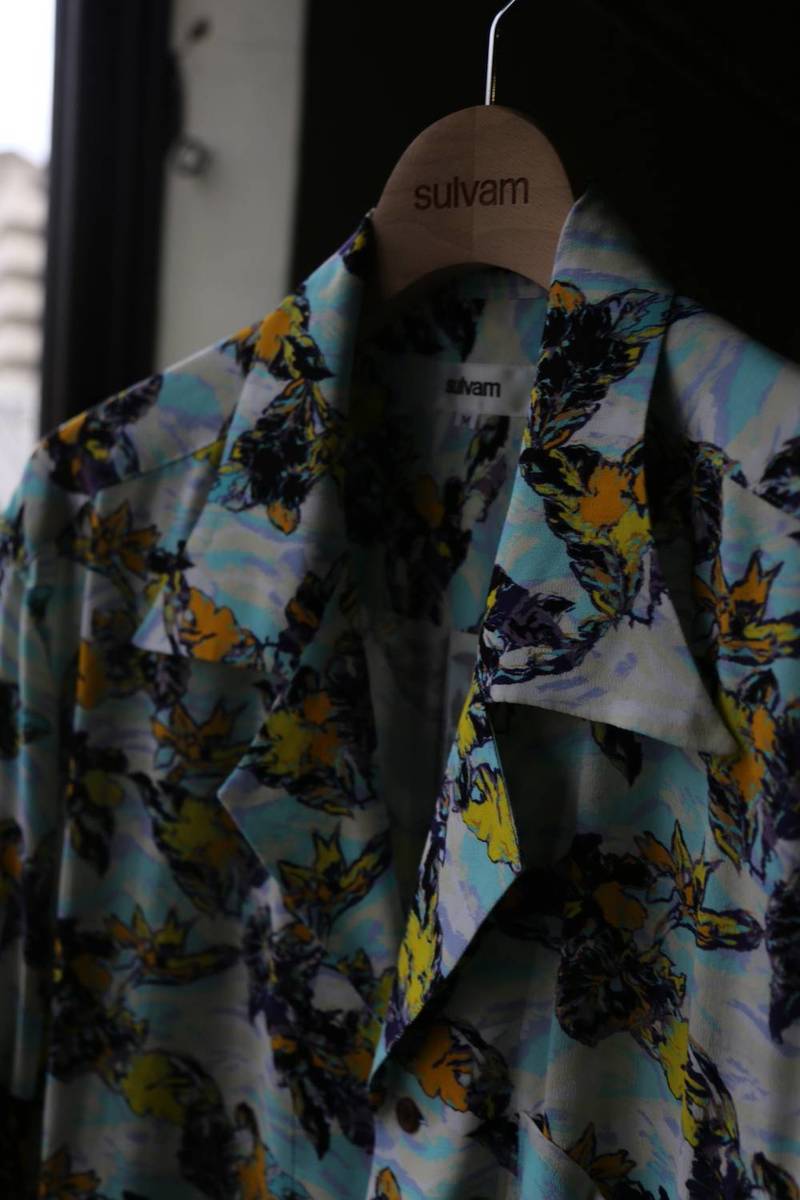 sulvam サルバムShort sleeve ALOHA shirt(SN-B07-020)SAX 発売