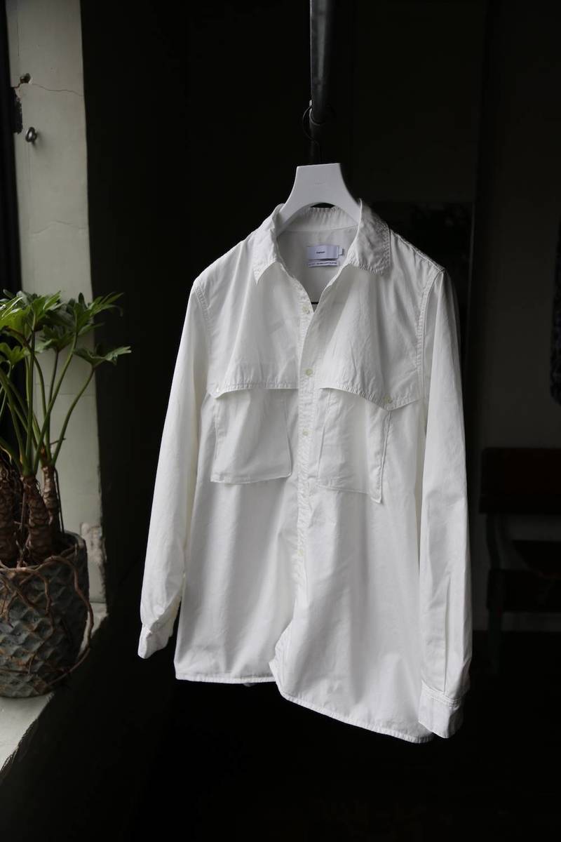 Graphpaper Garment Dyed Poplin Umbrella Yoke Shirt(GM211-50032