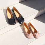 MM6 / MM 6 logo heel ballerina shoes 2