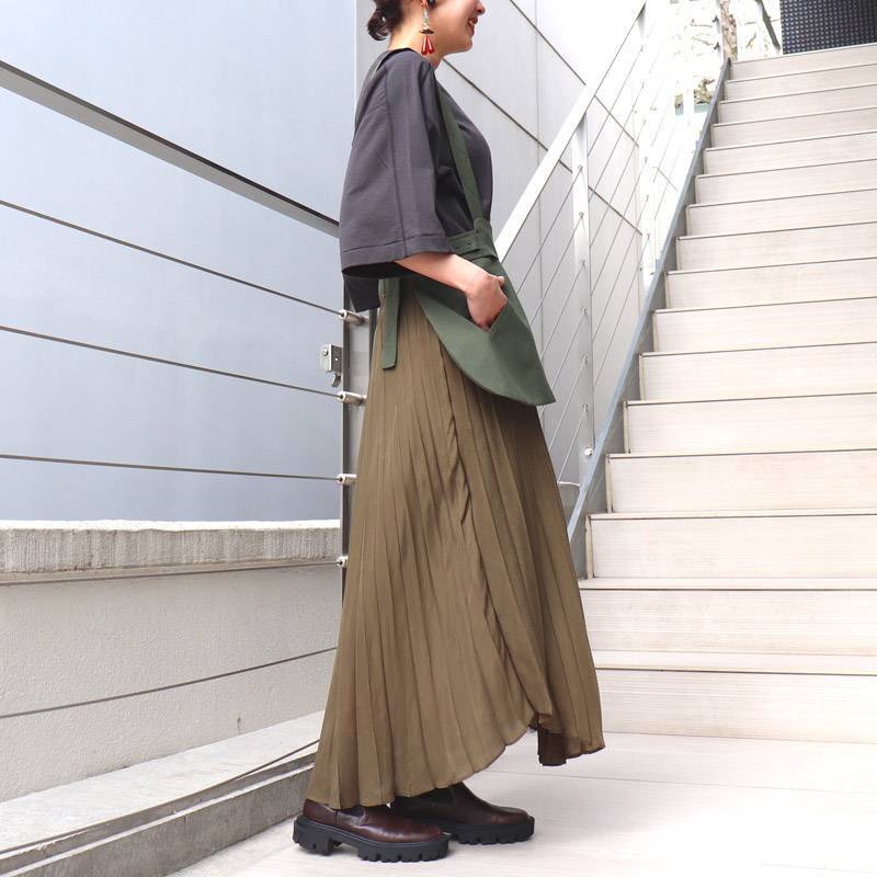 QUWAGI / QG Pleat Skirt - 画像2枚目