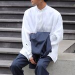 MARKAWARE / COMFORT FIT BAND COLLAR SHIRT - コウズ リック クロの