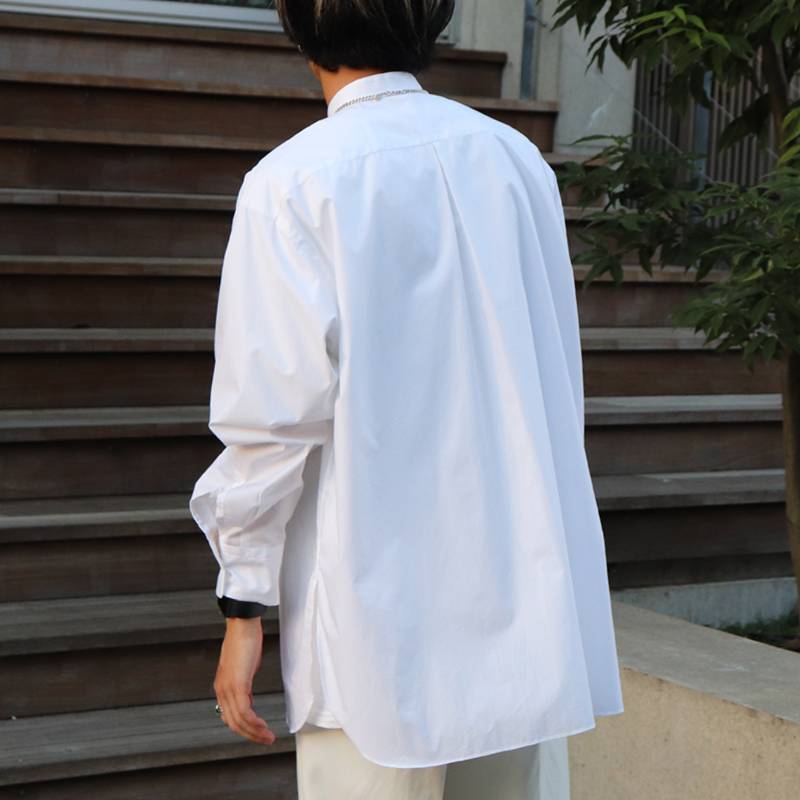 MARKAWARE / MA COMFORT FIT BAND COLLAR SHIRT - 画像3枚目