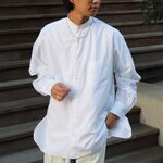 MARKAWARE / MA COMFORT FIT BAND COLLAR SHIRT 1