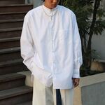 MARKAWARE / MA COMFORT FIT BAND COLLAR SHIRT 2