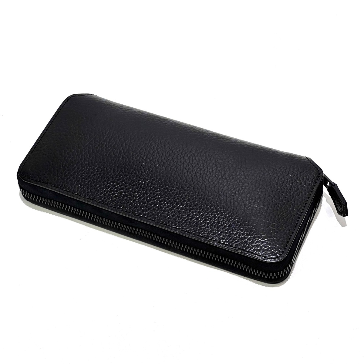 foot the coacher long zip wallet -black 1