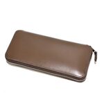 foot the coacher long zip wallet -beige 1