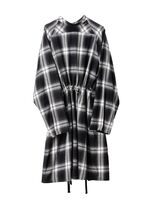 TAKAHIROMIYASHITATheSoloist medical gown shirt -black ombre check 4