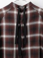 TAKAHIROMIYASHITATheSoloist medical gown shirt -brown ombre check 5