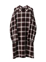 TAKAHIROMIYASHITATheSoloist medical gown shirt -brown ombre check 1