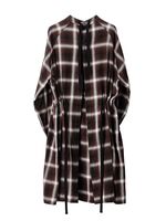 TAKAHIROMIYASHITATheSoloist medical gown shirt -brown ombre check 2