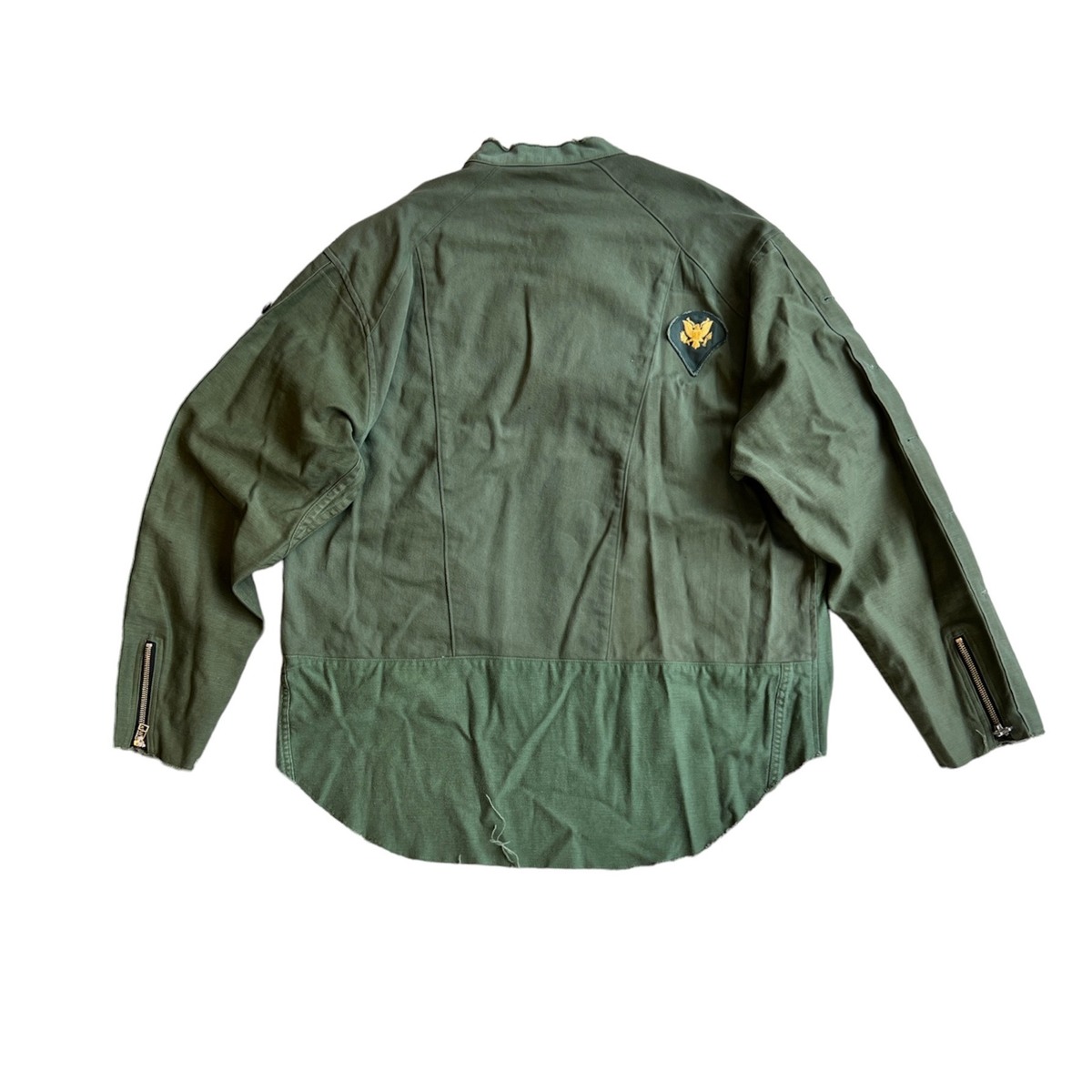 OLDPARK oversized riders shirt military-L - 画像3枚目