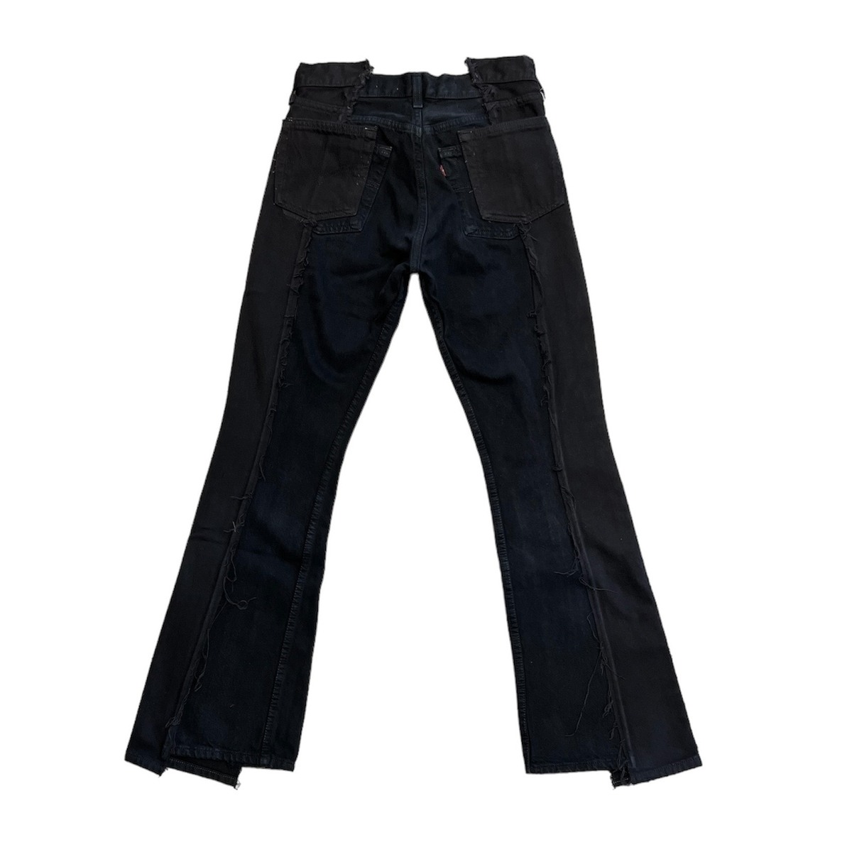 OLDPARK W pocket flare jeans black -S - 画像5枚目