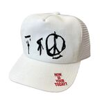 TODAY edition president mesh cap peace -white 1