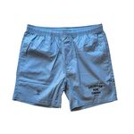 TODAY edition embroidery beach shorts - blue 1